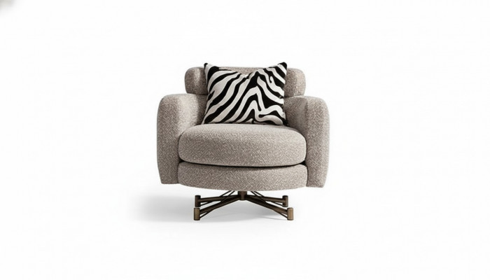 Fauteuil Oorfauteuil Cocktailsalons Clubsfauteuil Grijs Stof Bekleding Zitter