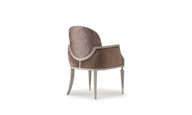 Fauteuil Oorfauteuil Ontwerp Cocktails fauteuil Zitter Beige Stof Bekleding