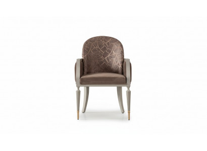Fauteuil Oorfauteuil Ontwerp Cocktails fauteuil Zitter Beige Stof Bekleding