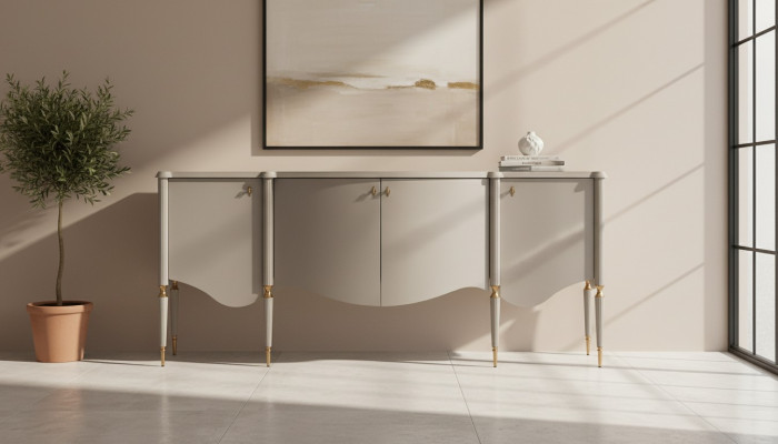 Dressoir Sideboard Kast Hout Beige Ladekast Eetkamermeubels