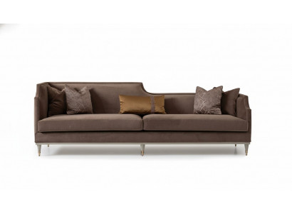 Stoffen bank Vierzitsbank Bank 4-zits Bruin Banken Woonkamer Gestoffeerde bank