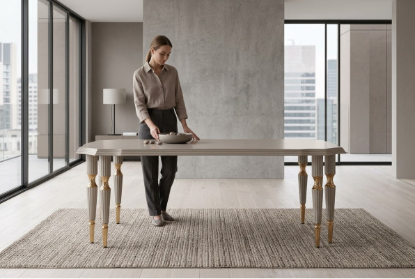 Luxe woonkamer salontafel ontwerp woonkamermeubelen koffietafel kleur beige nieuw.