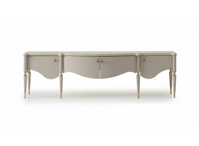 Sideboard TV-laagbord TV-standaard Beige hout Woonkamer Tafel Kast