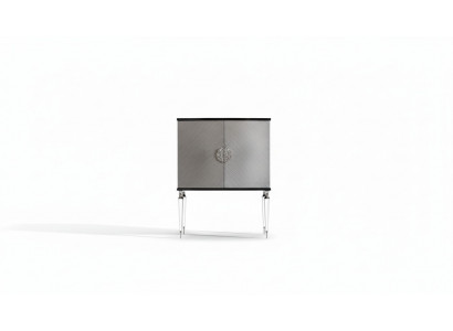 Drankkast Kast Bar Houten kast Grijs Hout Woonkamer Drank Luxe