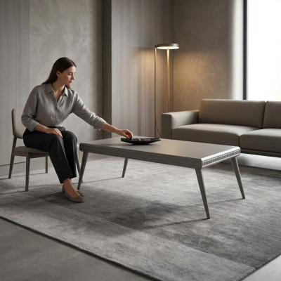 Salontafel Woonkamer Koffietafel Bijzettafel Koffietafel Bijzettafel Grijs