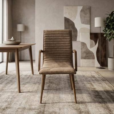 Groep stoelen met armleuningen Keukenstoelen Eetkamerstoelen Set van 6 stuks Hout