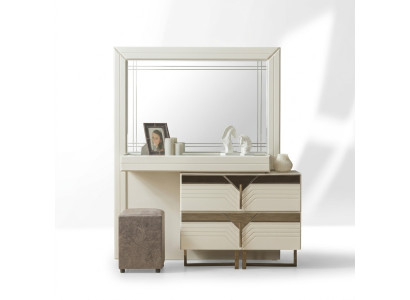 Make-uptafel Kaptafel Console tafel Hout Slaapkamercommode Wit