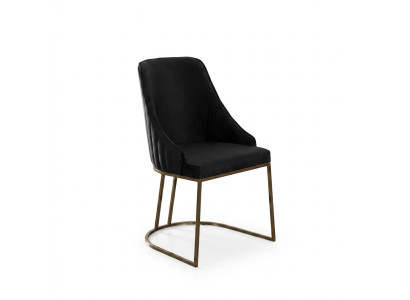 Groep stoelen Keukenstoelen Eetkamerstoelen Zwart 6-delig Modern Stof