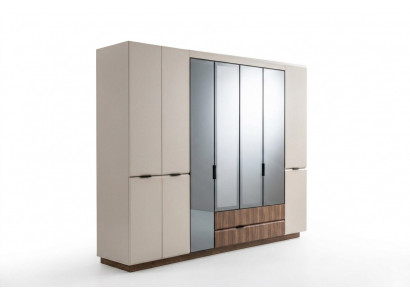 Kledingkast Houten kast Beige Slaapkamerkast Kast Modern