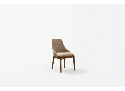 Groep stoelen keukenstoelen eetkamerstoelen Beige 6-delig Moderne stof