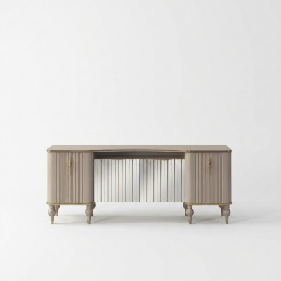 Moderne Beige dressoir Luxe dressoir Woonkamer houten kast Nieuw