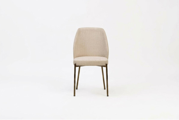 Exclusieve beige eetkamerstoelen Compleet x6 gestoffeerde keukenstoelen set