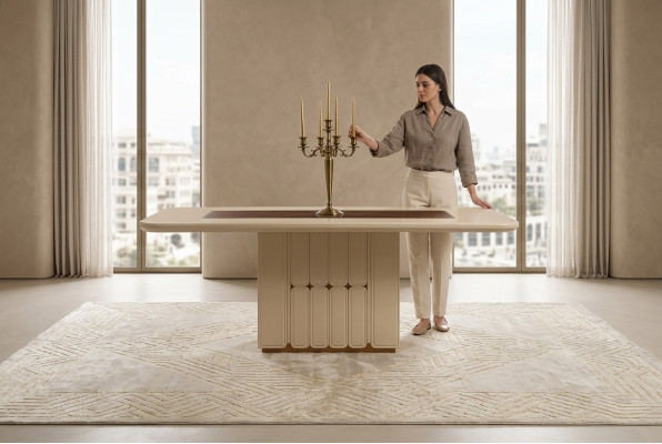 Moderne eettafel Ontwerper houten tafels Eetkamer Luxe meubels