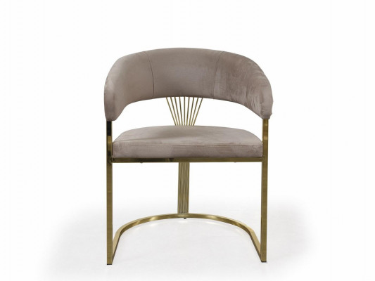 Complete eetkamerstoelen stoelen eetkamerstoelen 6-delig Beige Luxe Goud