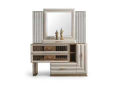 Kaptafel Kaptafel make-up console console tafel Beige meisje