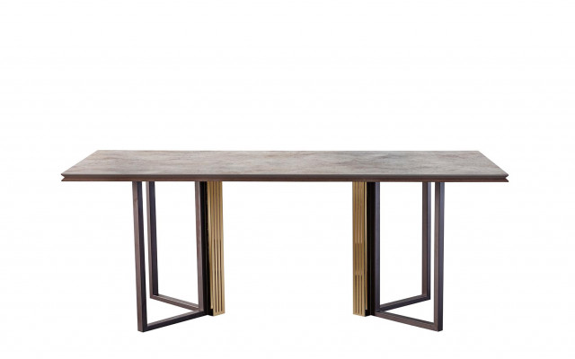 Eettafel Eettafel Tafel Eethoek Eetkamer Hout Houten tafel Grijs