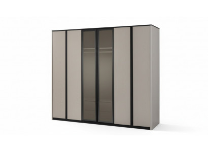 Kast Kledingkast Kapstok Moderne houten kast Grijs