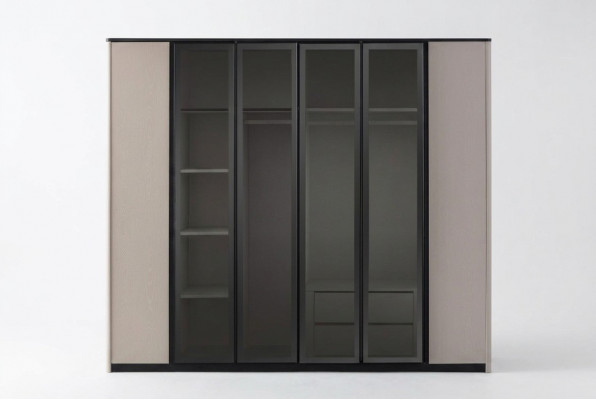 Kledingkast Kapstok Kast Modern Houten Kast Grijs