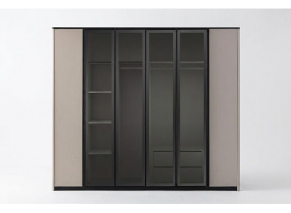 Kledingkast Kapstok Kast Modern Houten Kast Grijs