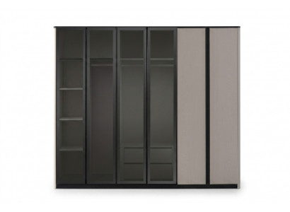 Houten kast Kast Kledingkast Garderobekast Modern Grijs