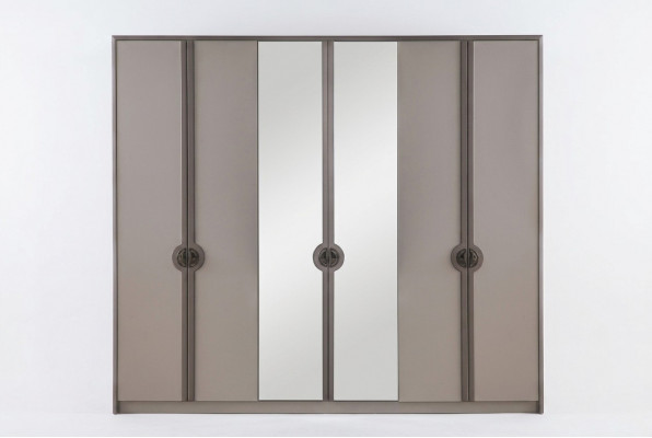 Kledingkast Garderobekast Kast Moderne houten kast Grijs