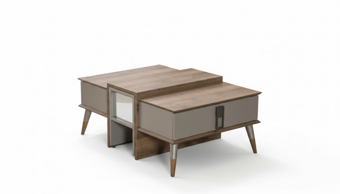 Moderne bruine salontafel Koffietafel Designer bijzettafel