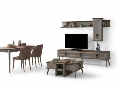 Designer woonkamerset TV-meubel houten rekken salontafel RTV nieuw
