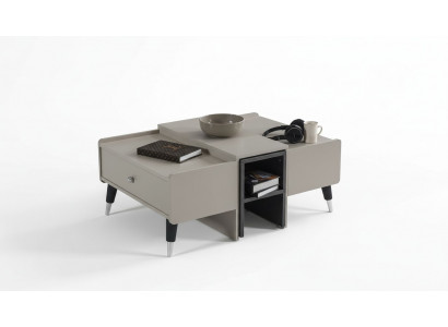 Witte koffietafel Moderne salontafel Houten salontafel Woonkamer meubels