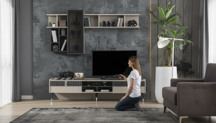 Exclusieve dressoir Moderne plank TV-standaard Houten lowboard Meubels Nieuw