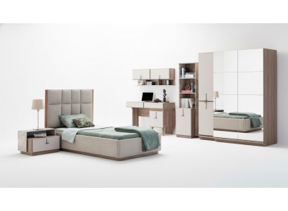 Complete kinderkamerset luxe bed 1x nachtkastjes boekenplank