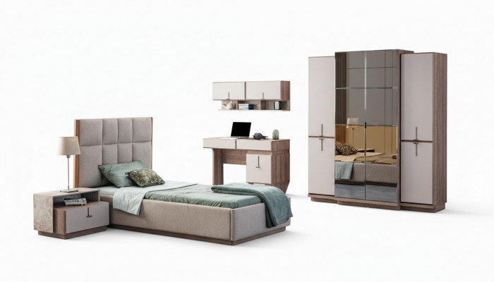 Moderne kinderkamer meubels ontwerper bed bureau wandkast nieuw