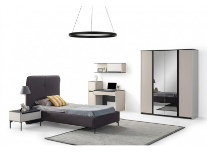 Volledige kinderkamer meubels Bed Nachtkastje Bureau Kledingkast