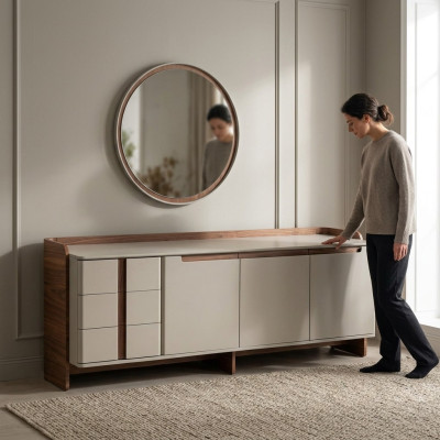 Moderne dressoir Design woonkamer dressoir Luxe kast 2-delig