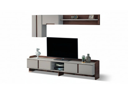 Witte woonkamer wand Luxe meubels RTV lage tv-kasten planken dressoir
