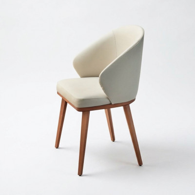 Witte eetkamerstoelen Luxe 6x eetkamerstoelen Stoffen zitmeubels 6-delig