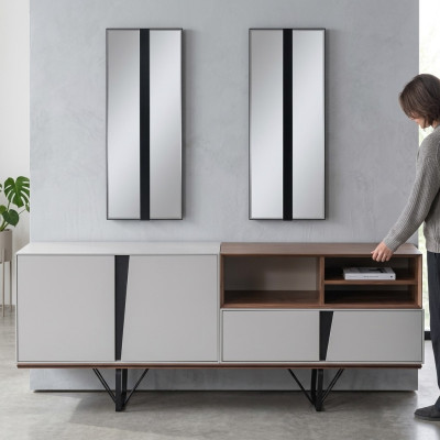 Luxe dressoir buffetkast kast dressoir houten kast hout wit