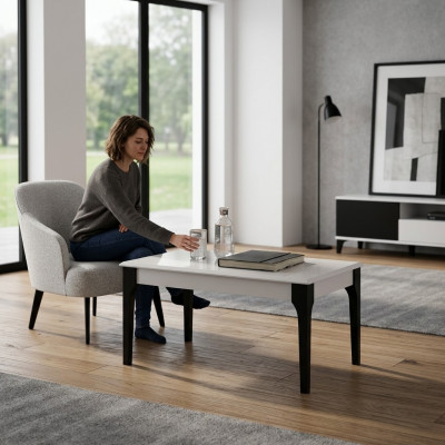 Salontafel Koffietafel Bijzettafel Hout Beige Tafel Ontwerp