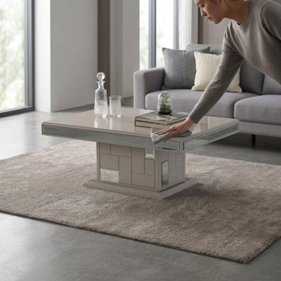 Luxe salontafel bijzettafel koffietafel bijzettafel hout wit tafel