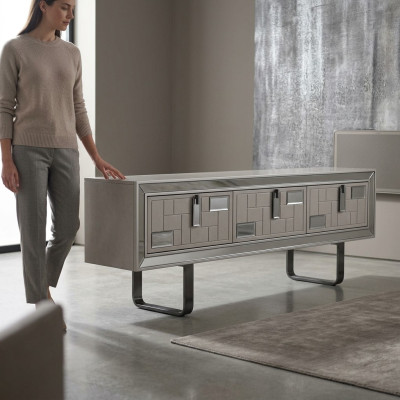 Sideboard TV-standaard RTV Lowboard woonkamer wandmeubel hout wit meubels woonkamer