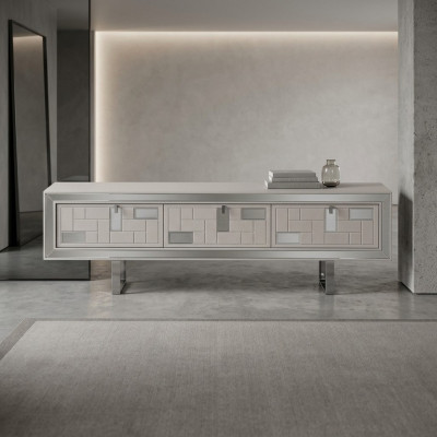 Sideboard TV-standaard RTV Lowboard woonkamer wandmeubel hout wit meubels woonkamer