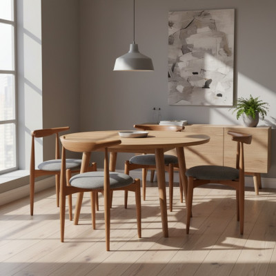 Set keukenstoelen eetkamerstoelen houten stoelen set 4-delig stoelen bruin