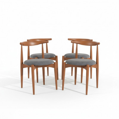 Set keukenstoelen eetkamerstoelen houten stoelen set 4-delig stoelen bruin