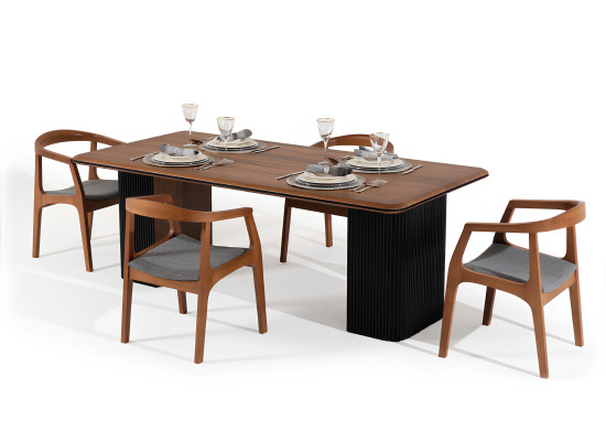 Stoelen Eetkamerstoelenset Keukenstoelen Houten stoelen Bruin 4-delig