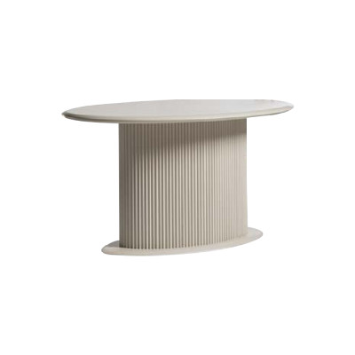 Eetkamer eetkamerset Complete eettafel Stoelen 3-delig Beige Ontwerp Ovaal.