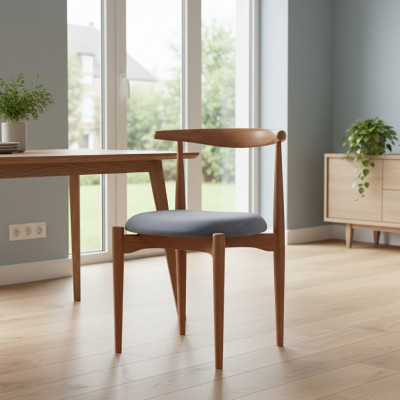 Set eetkamerstoelen keukenstoelen houten stoelen set van 2 stoelen bruin