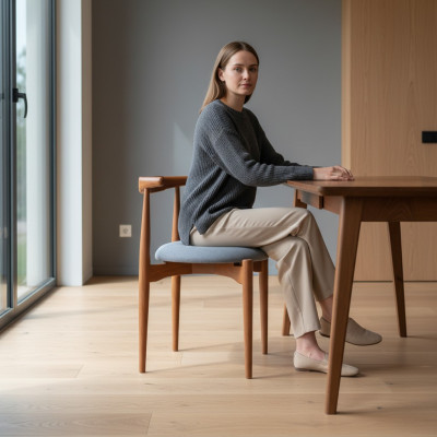 Braun groep eetkamerstoelen keukenstoelen houten stoelen set van 4 stoelen
