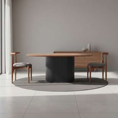Eetgroep Complete Eetkamer Eettafel Stoelen 5-delig Bruin Klassiek