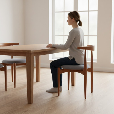 Zithoek Eetkamerstoelen Keukenstoelen Houten stoelen Bruin 6-delig Stoelen