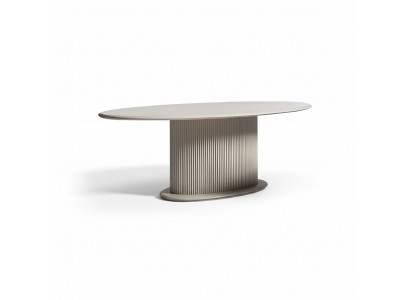 Luxe eettafel eettafel tafel hout beige eetkamer houten tafel