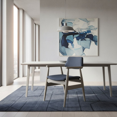 Keukenstoelen Eetkamerstoelen Houtenstoelen Set van 2 Grijs Gestoffeerde stoelen